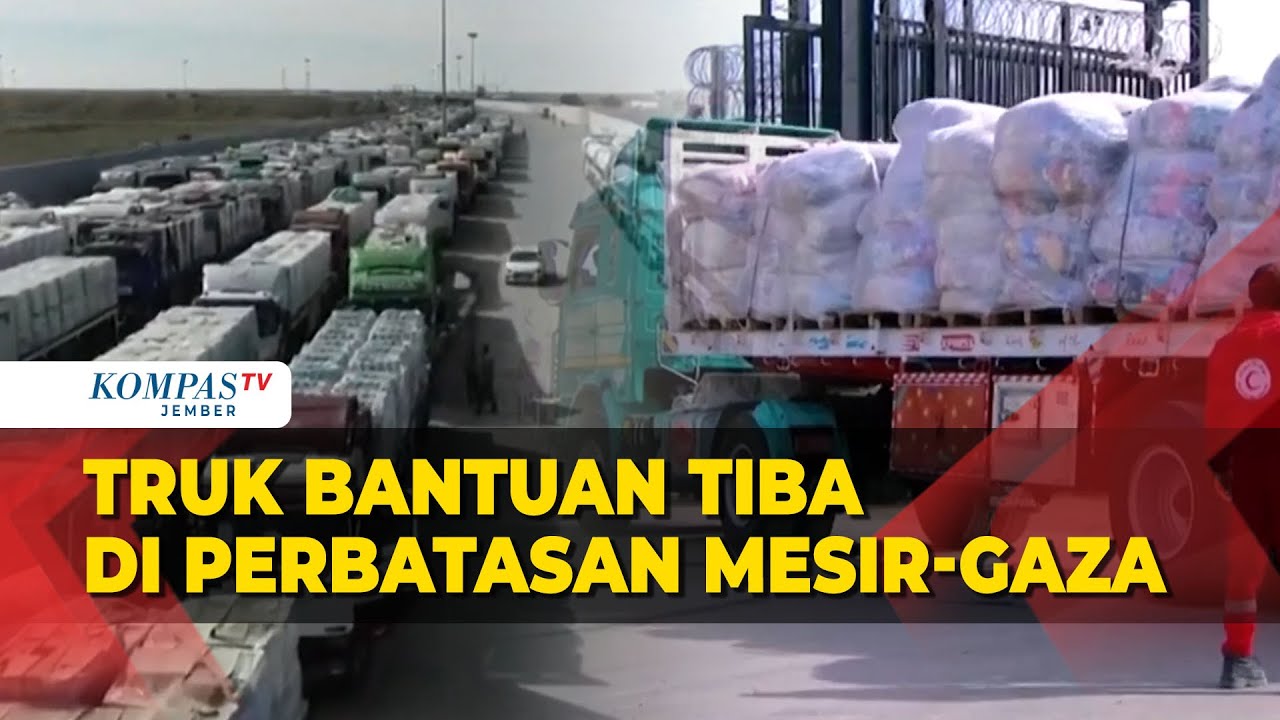 Gencatan Senjata Israel-Hamas berlaku, Truk Bantuan Tiba di Perbatasan Mesir-Gaza