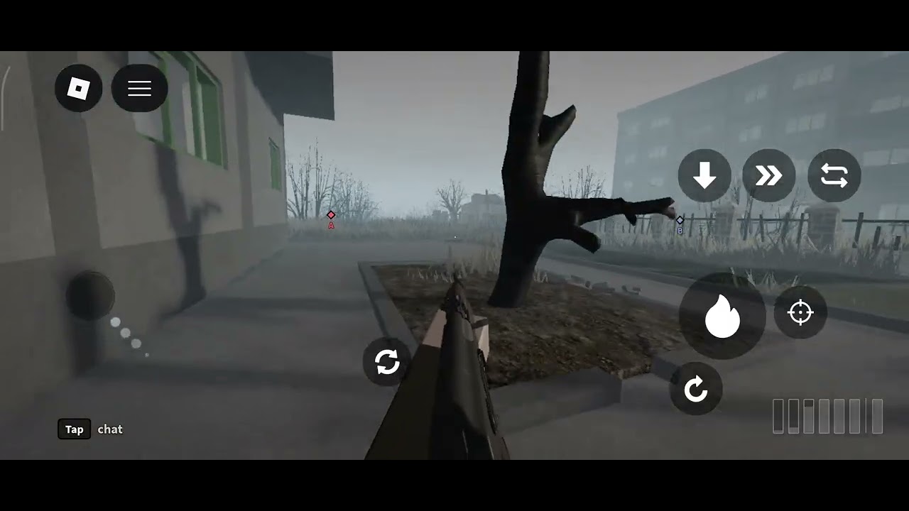 Flank around the enemy. Roblox Lost front