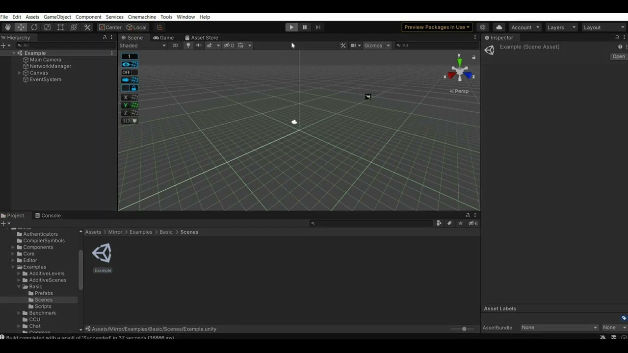 2 - UNITY MultiJugador con Mirror. Ejecución de instancias para verificar sincronización.
