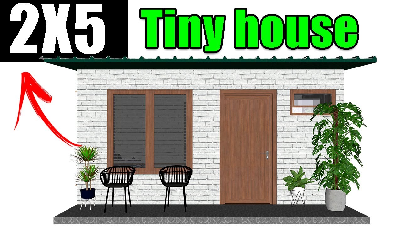 TINY HOUSE DESIGN MINIMALIST 2X5 SQM - FUNCTIONAL AND COMFORTABLE