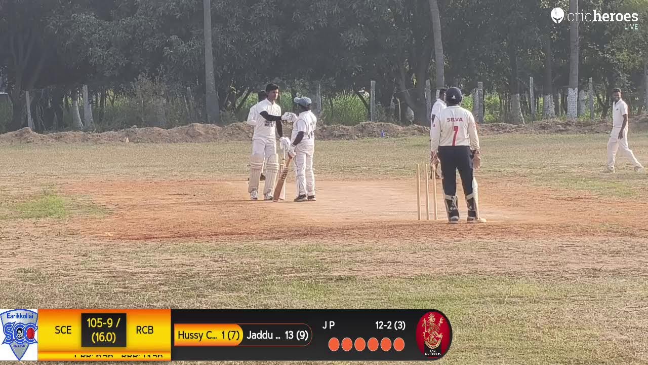 RCB vs Sachin CC (Earikkollai) live cricket match |  live - Crickbeez Turf Ground Krishnagiri