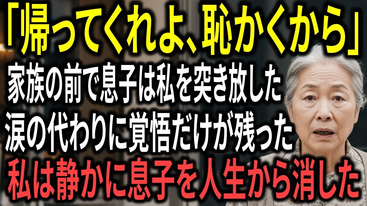 『もう来なくていい』席を用意されなかった私。翌月、息子夫婦は“母の正体”を知って崩れ落ちた」