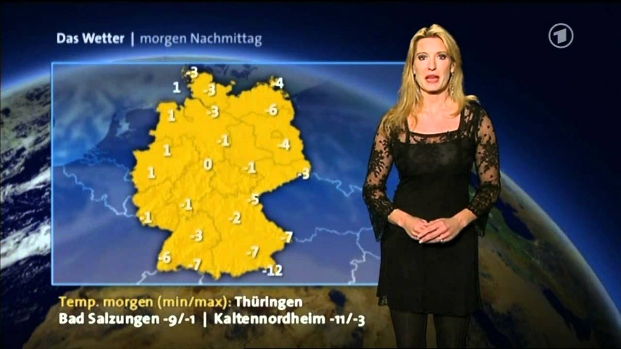 Claudia Kleinert 26.12.2010 ARD Wetterbericht - Es bleibt klirrend kalt und richtig frostig