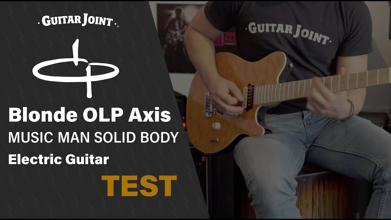 Blonde OLP Axis Music Man Solid Body Electric Guitar TEST