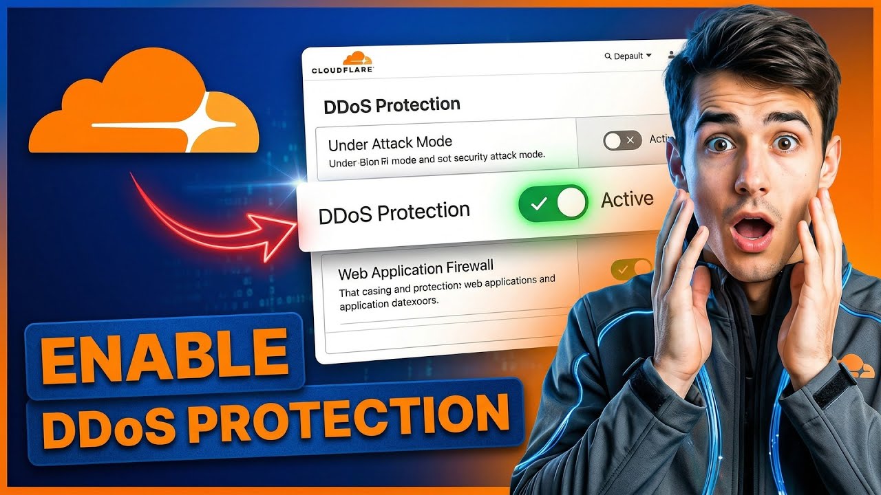 Как включить защиту от DDoS-атак в Cloudflare (самый простой способ) (руководство 2026 года)
