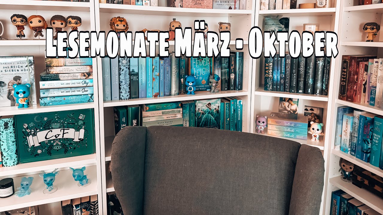 Lesemonate März - Oktober 2023 || Endlich ein neues Video || @rubyredbooks