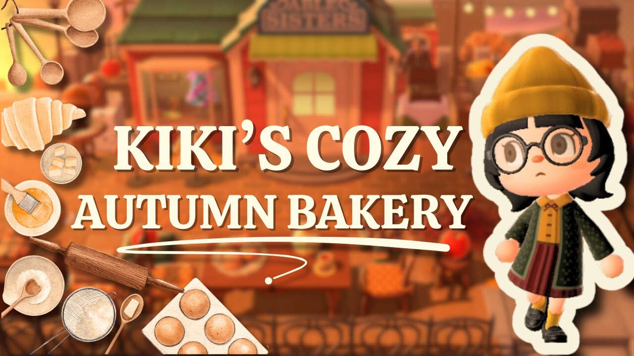 kiki's cozy autumn bakery & able sisters 🎃 | acnh speedbuild