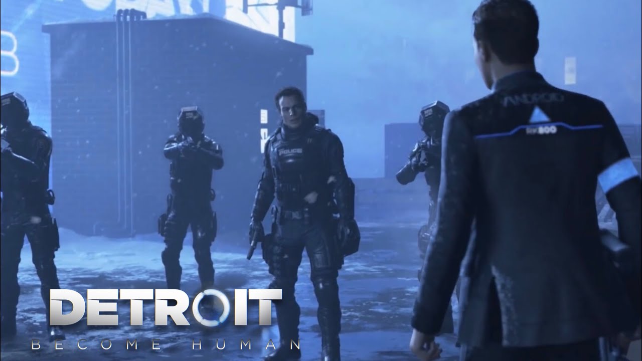 Detroit: Become Human - Connor vs Capit&atilde;o Allen e 3 Oficiais da S.W.A.T. | Gameplay DUBLADO