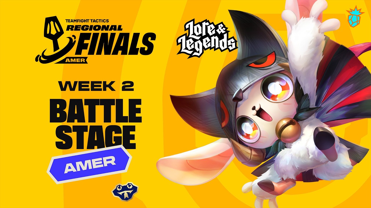 WEEK 2 BATTLE STAGE - AMER #TFTRegionalFinals - Lore & Legends [EN Broadcast]
