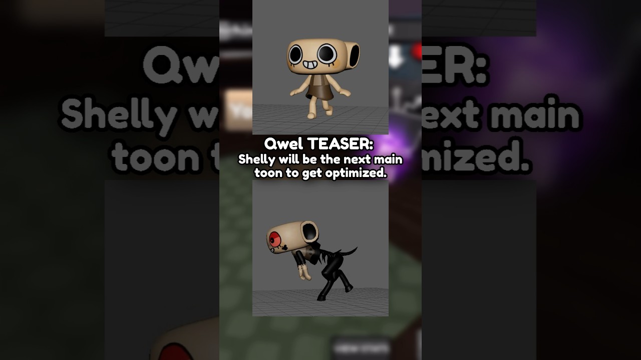 Shelly Animation Optimization Teaser! #roblox #dandysworld #shelly #robloxshorts #animation #fyp