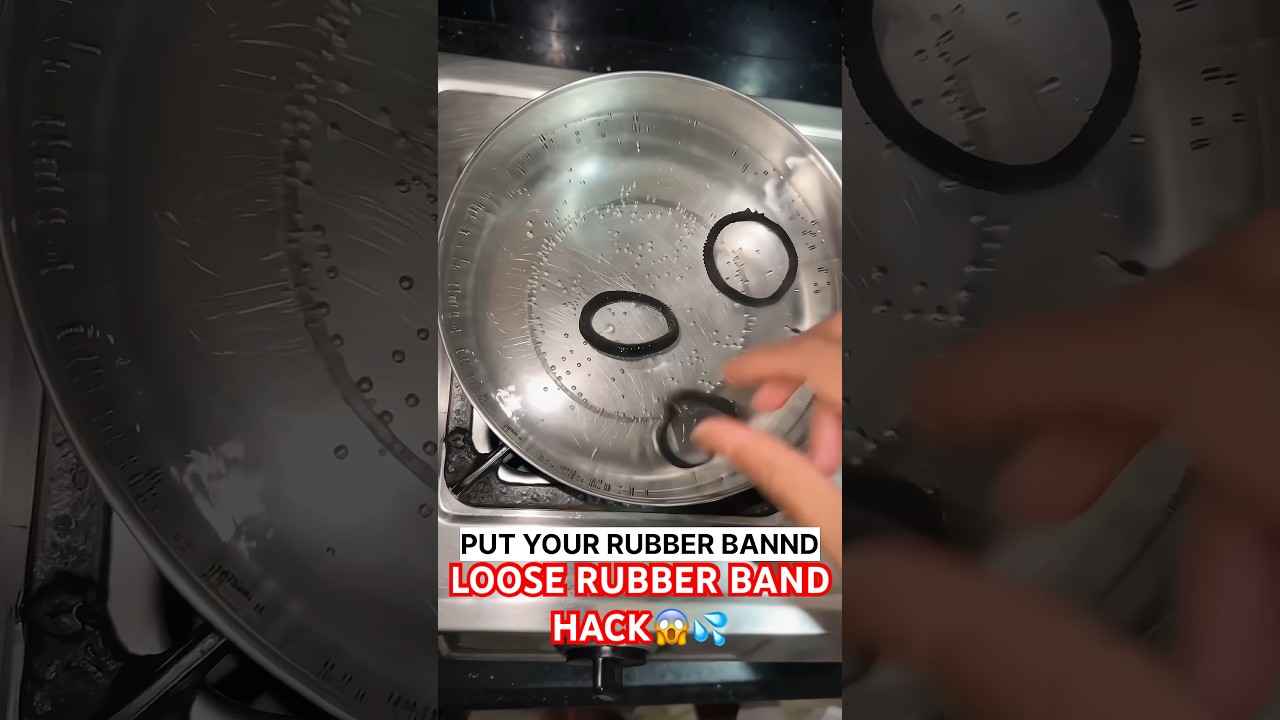HACK TO TIGHTEN YOUR LOSSE RUBBER BAND😱🔥💦#hack #rubber