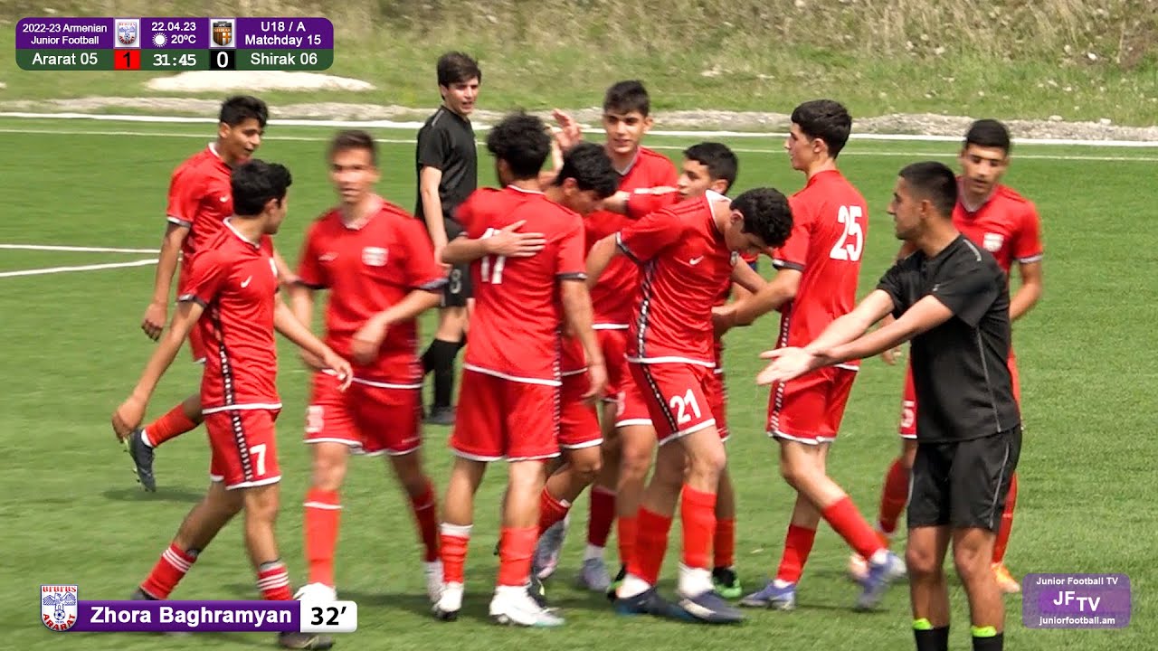 Ararat 05 (3-2) Shirak 06 (22.04.23) 2022-23 AJC U18/A, Matchday 15