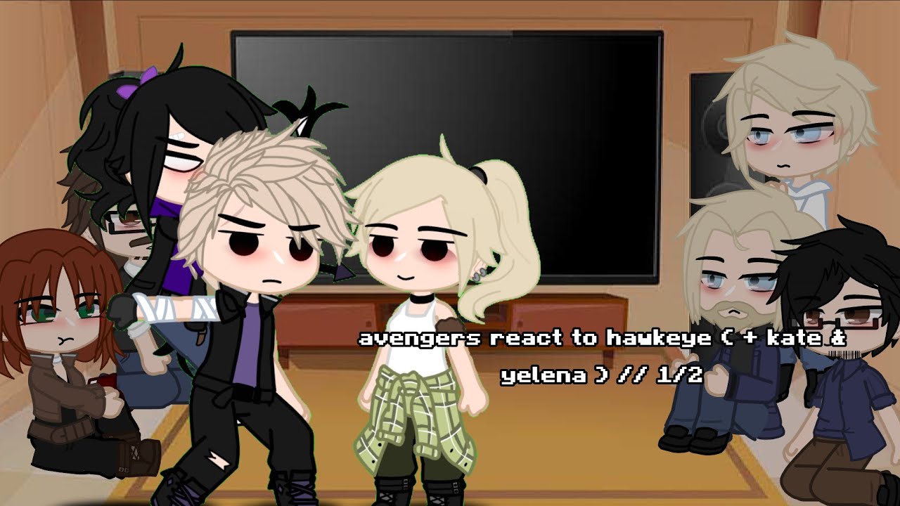 avengers react to hawkeye ( + kate & yelena ) // 2/2