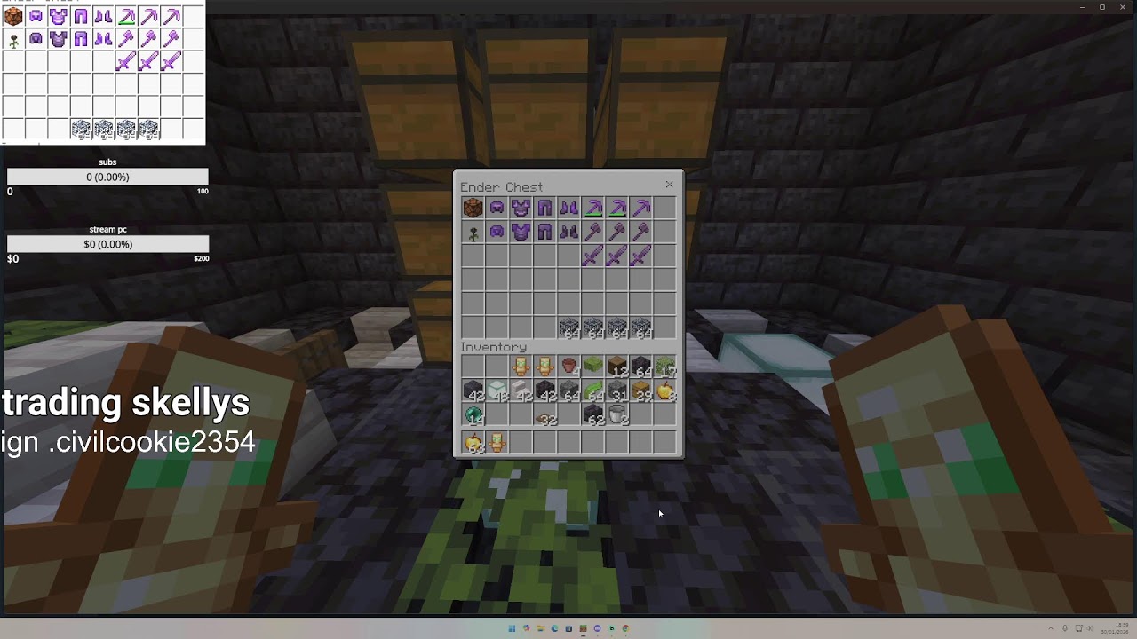 donut smp trading skellys trading from one dirt block