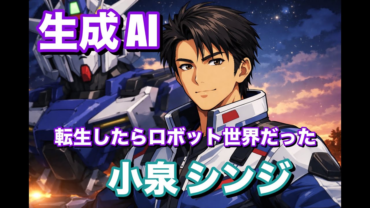 【生成AI】AIが作る進次郎転生が想像以上にガンダムだった件