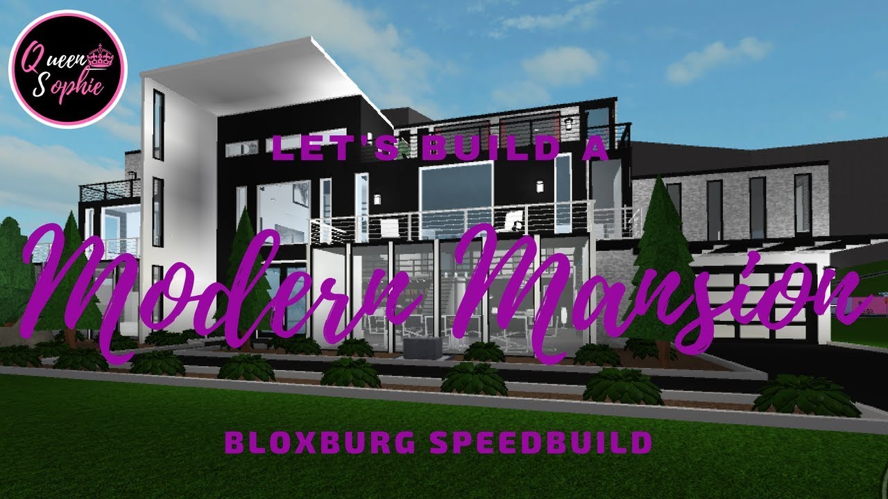 Let's build a Modern Mansion on BLOXBURG in ROBLOX