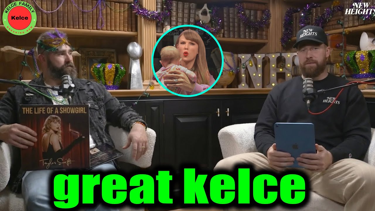 Jason's shocked reaction as Travis revealed the name of his first child with Taylor Swift on Podcast