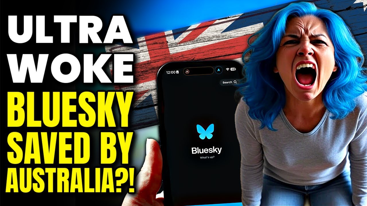 Ultra Woke Bluesky Social Media App SAVED by... Australia?! New Law EXEMPTS Twitter Alternative!