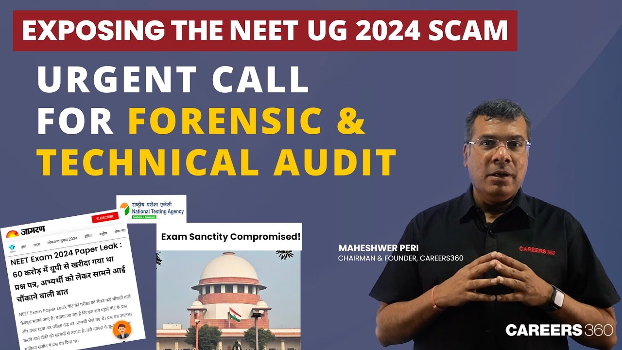 Exposing the NEET UG 2024 SCAM: Why We Need a Forensic Audit Now!