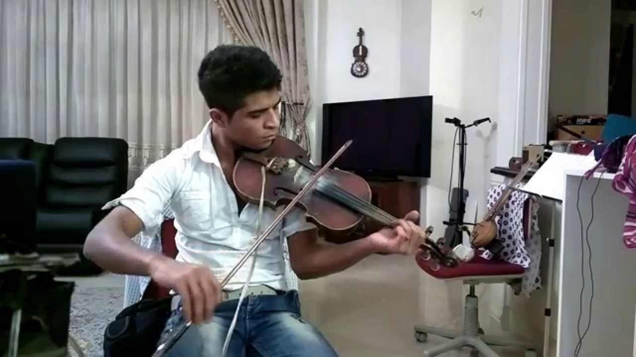 ویولون توسط  کیانوش شهنازی 1393 -Talented Iranian musician
