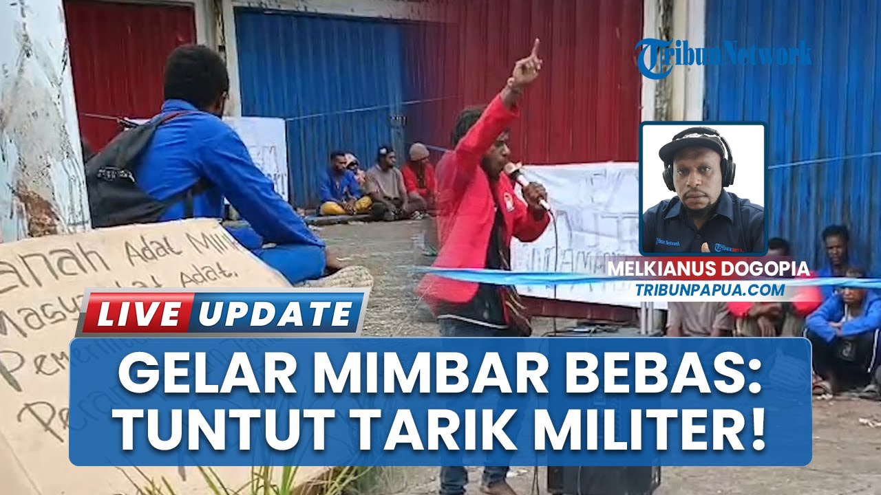 Pelajar dan Mahasiswa Papua Tengah Gelar Aksi Mimbar Bebas di Nabire, Tuntut Penarikan Militer