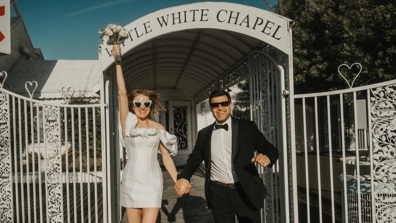 Vegas Elopement Wedding at the Little White Wedding Chapel
