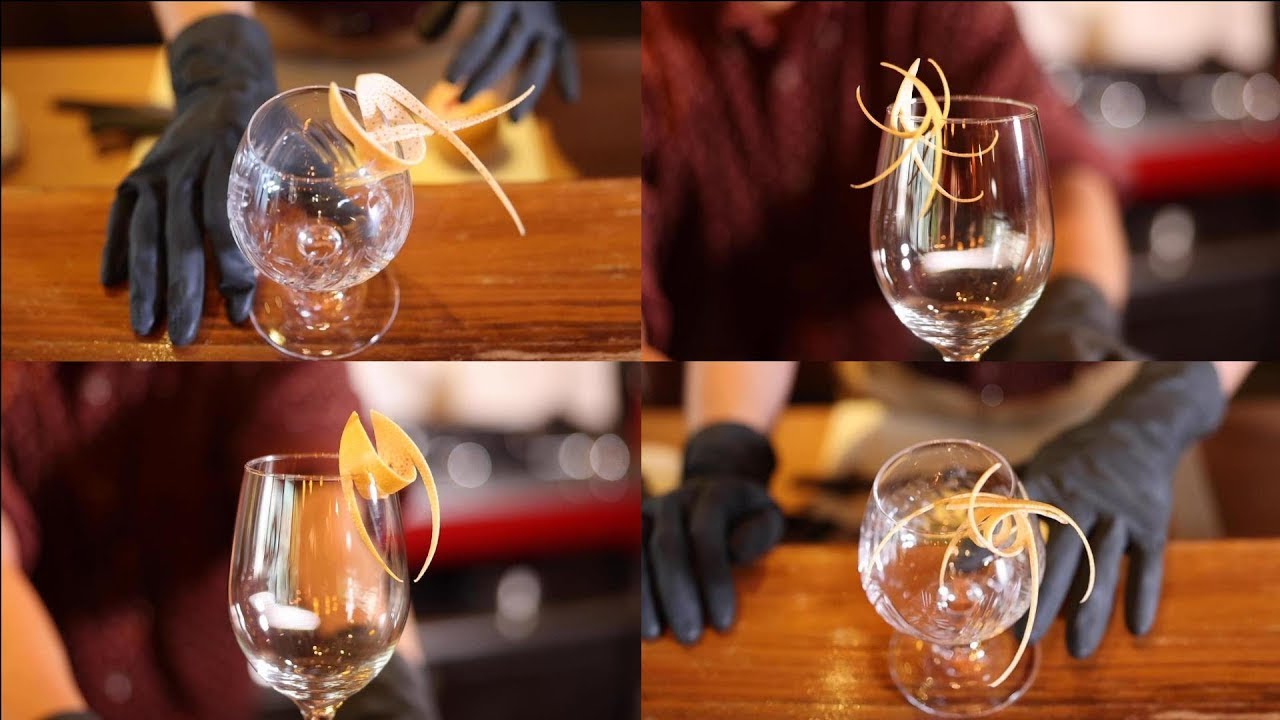 居家調酒質感爆棚 ! !｜果皮杯飾｜兩種切法，四種呈現｜Easy Cocktail Garnishes