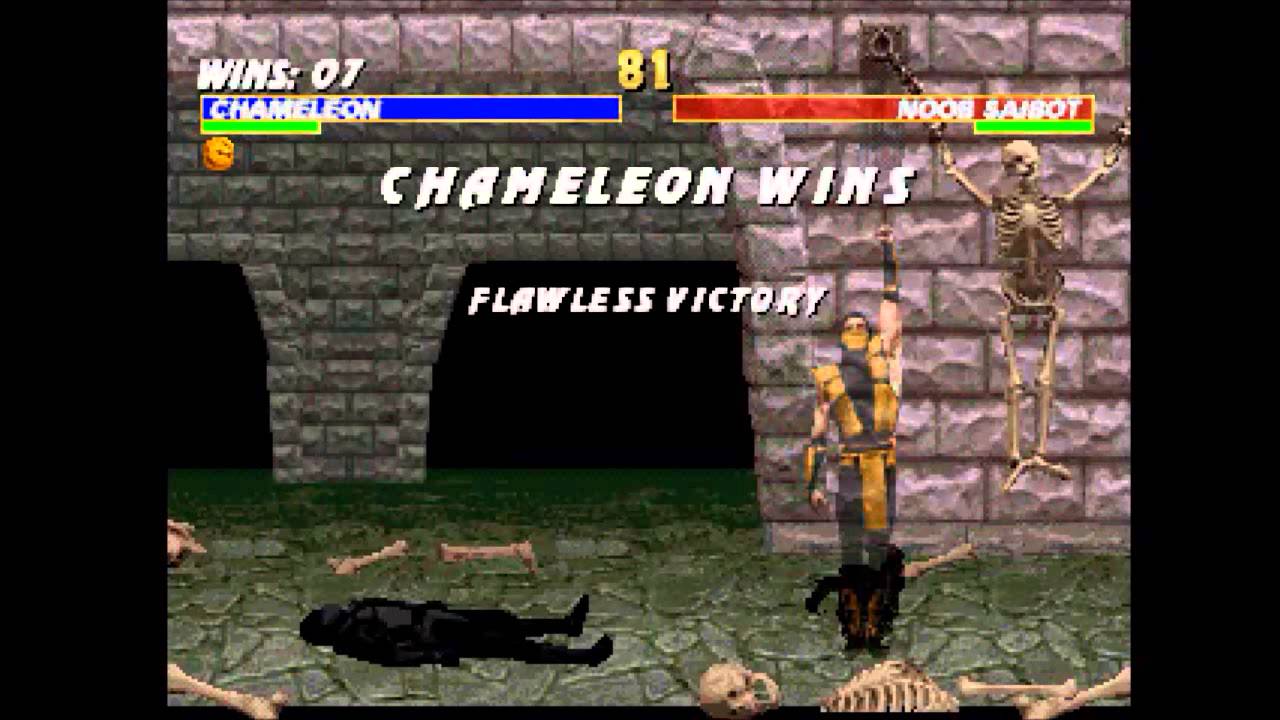 Mortal Kombat Trilogy (PSX) - Longplay as Chameleon