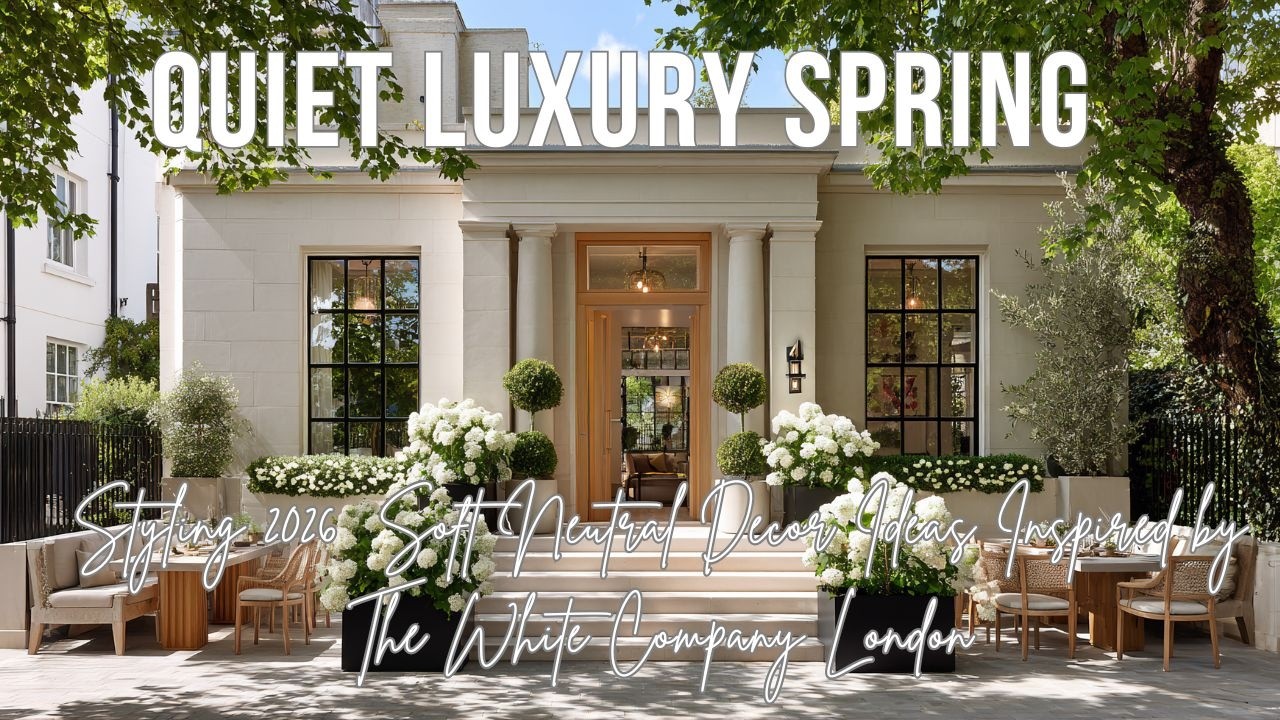 Quiet Luxury Spring Styling 2026  Soft Neutral Decor Ideas Inspired by The White Company London