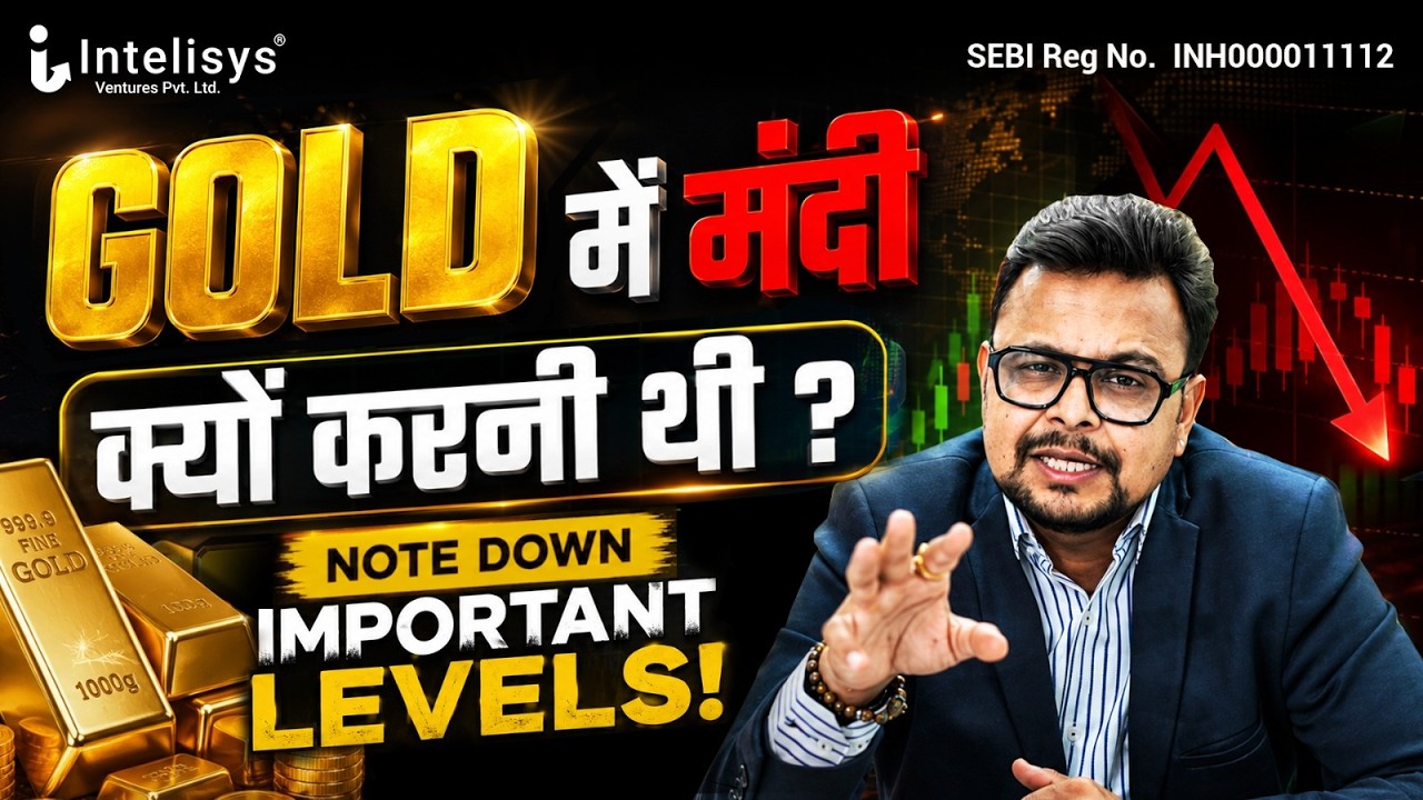 Why short Gold? NOTE DOWN IMPORTANT LEVELS! | Commodity Market by Amit Jain |