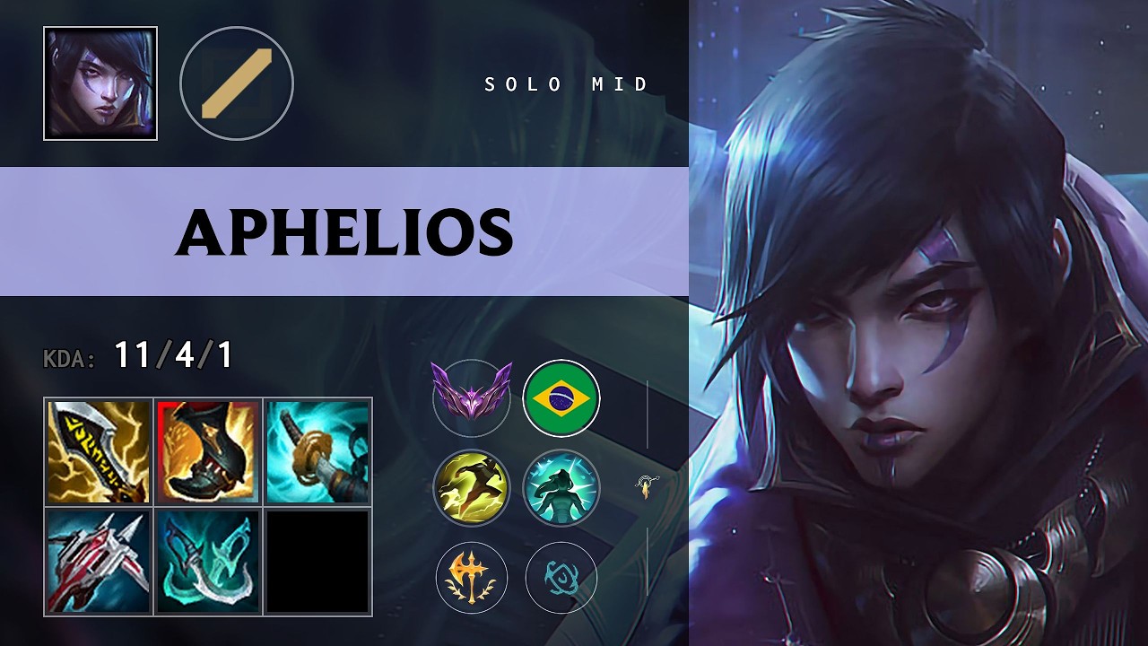 Aphelios Mid vs Lissandra - BR Master Patch 26.15