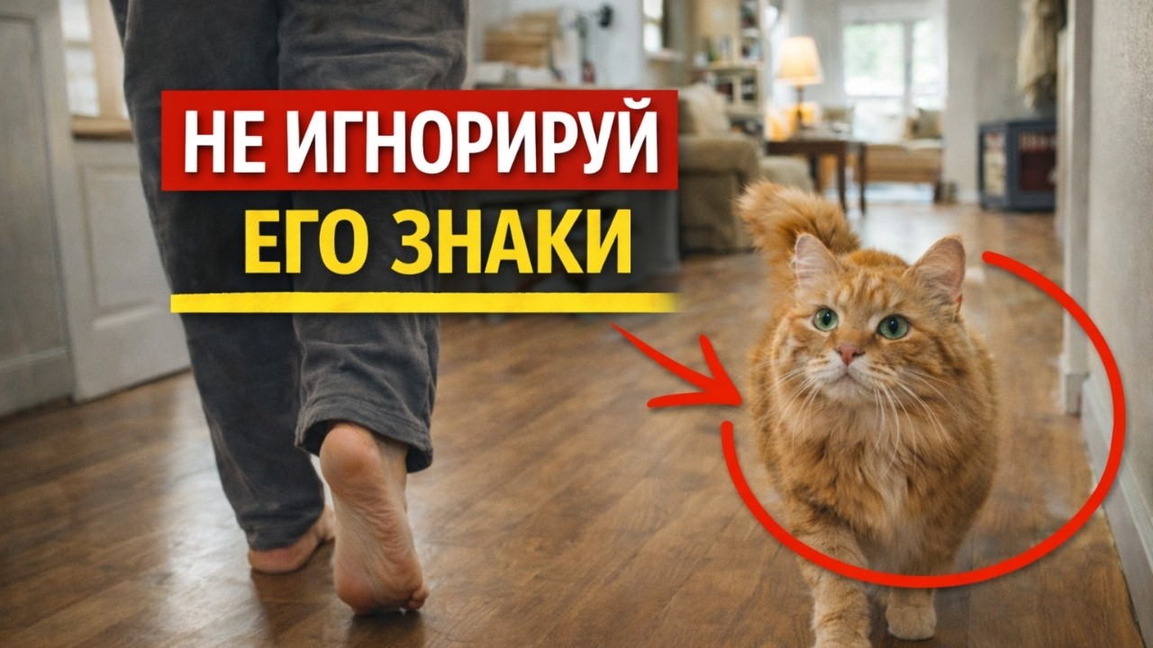 Ваш кот следует за вами не просто так — мало кто понимает почему