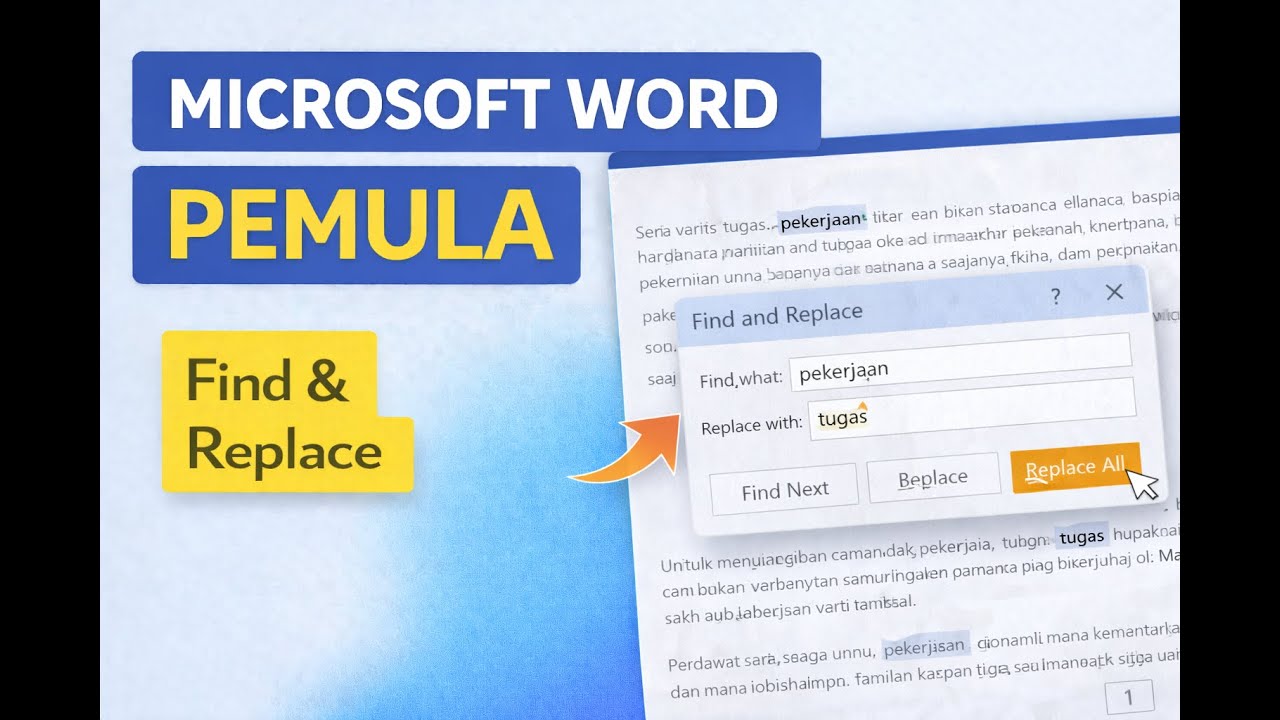 Cara Mengganti Kata Sekaligus di Microsoft Word