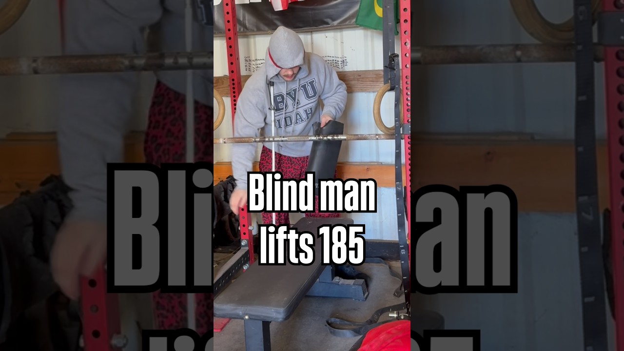 Blind Man Lifts 185 lb 