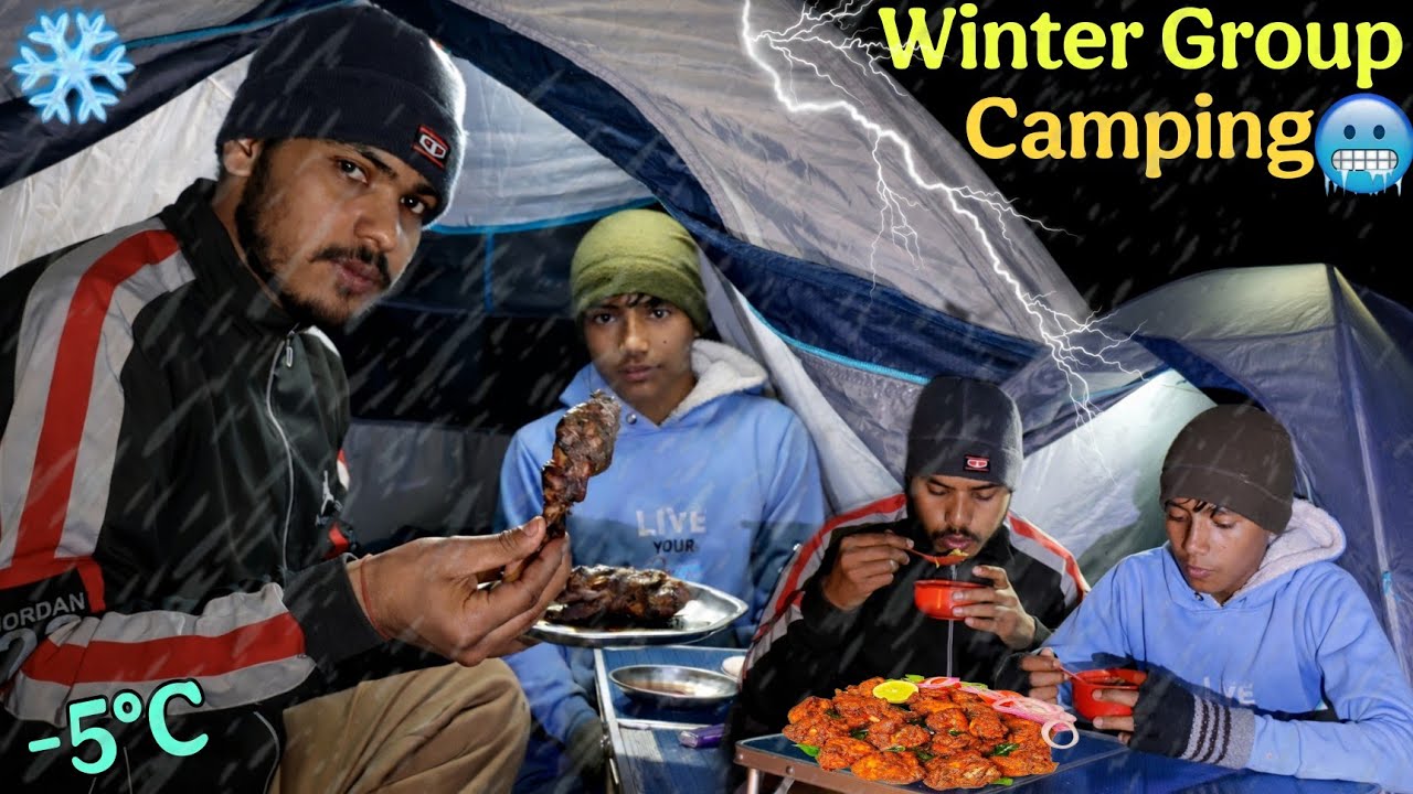 Surviving -5°C Extreme Winter Night Camping 🥶 | Brother Duo in Uttarakhand Forest | 