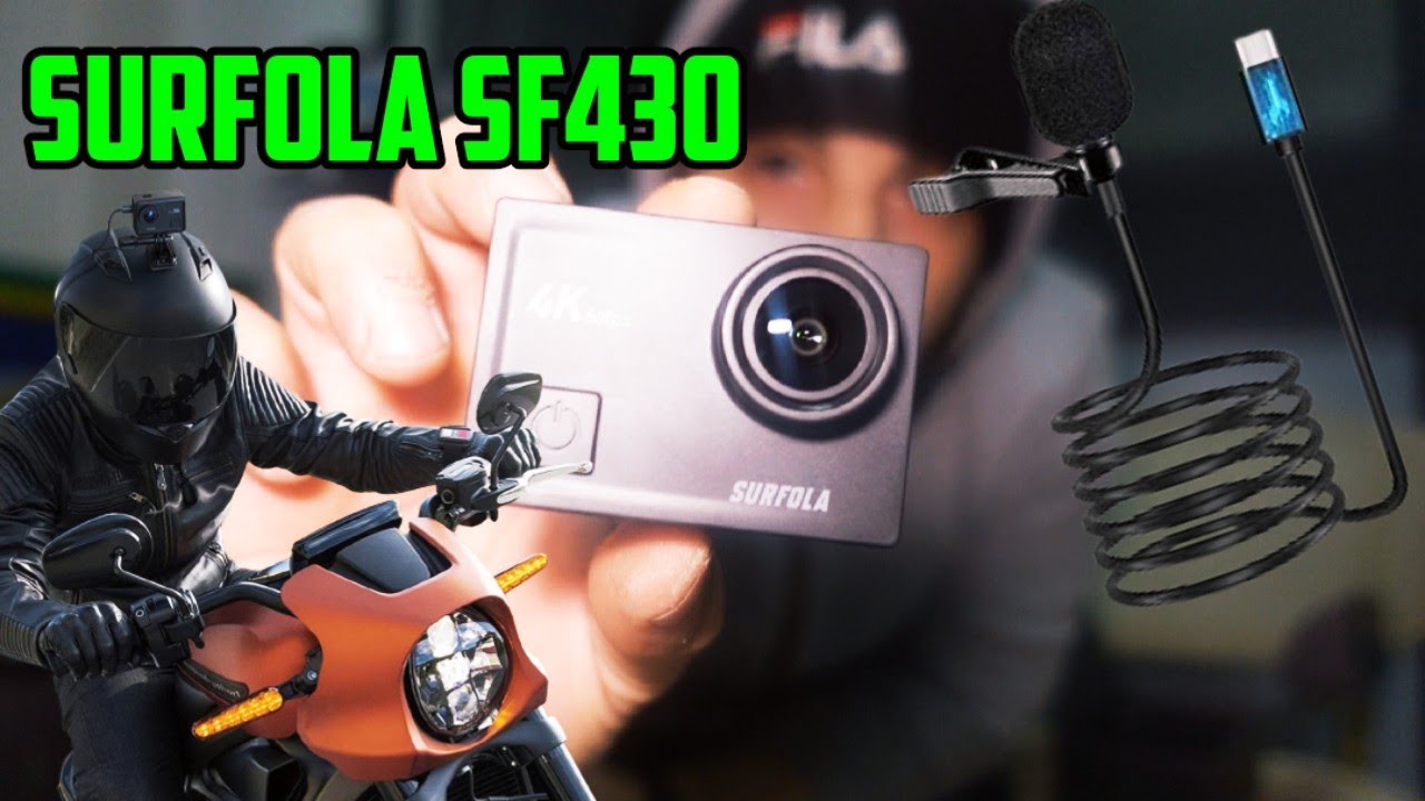 ACTION Cam 4K ECONOMICA  [Per Motovlog] CON MICROFONO ESTERNO (Surfola)