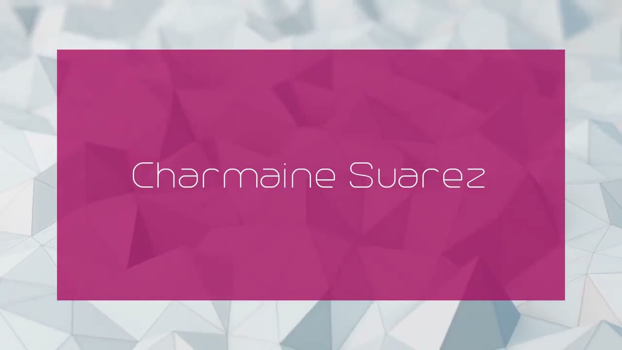 Charmaine Suarez - appearance