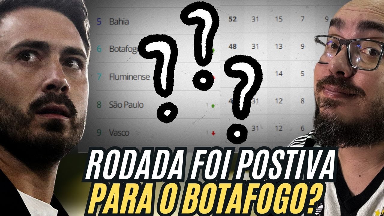 🚨RODADA FOI BOA PARA O BOTAFOGO? GLORIOSO SOBE PARA G6 | FLU E VASCO PERDERAM E BAHIA VENCEU