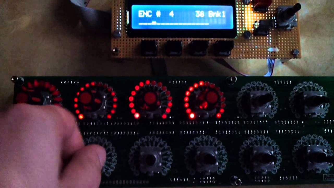 MIDIbox NG LRE8x2 (project by fairligthiii and T.K.) (builded by MaG2k) (deutsche Version)
