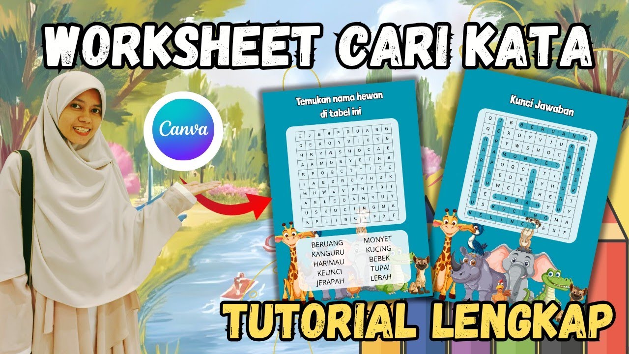 Cara Bikin Worksheet Cari Kata di Canva - Cepat dan Mudah!