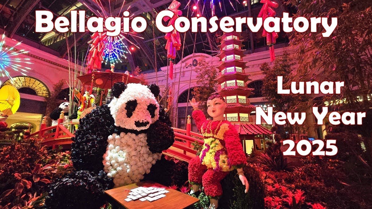 Bellagio Conservatory Chinese New Year 2025 | Lunar New Year | Year of the SNAKE | Las Vegas 2025