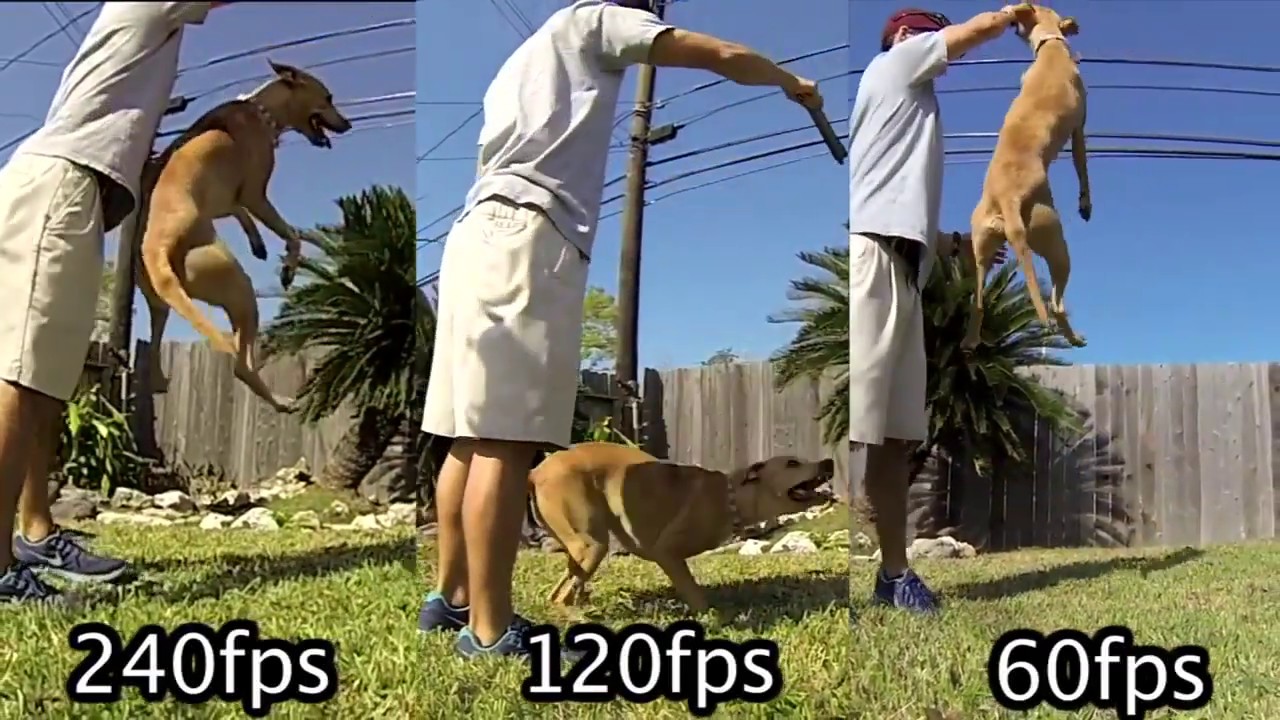 Slow motion  60fps vs 120fps vs 240fps