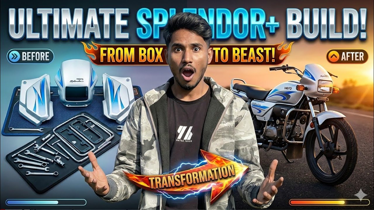 Full Splendour+ Bike Modification & Final Look Reveal 2026 🇮🇳 