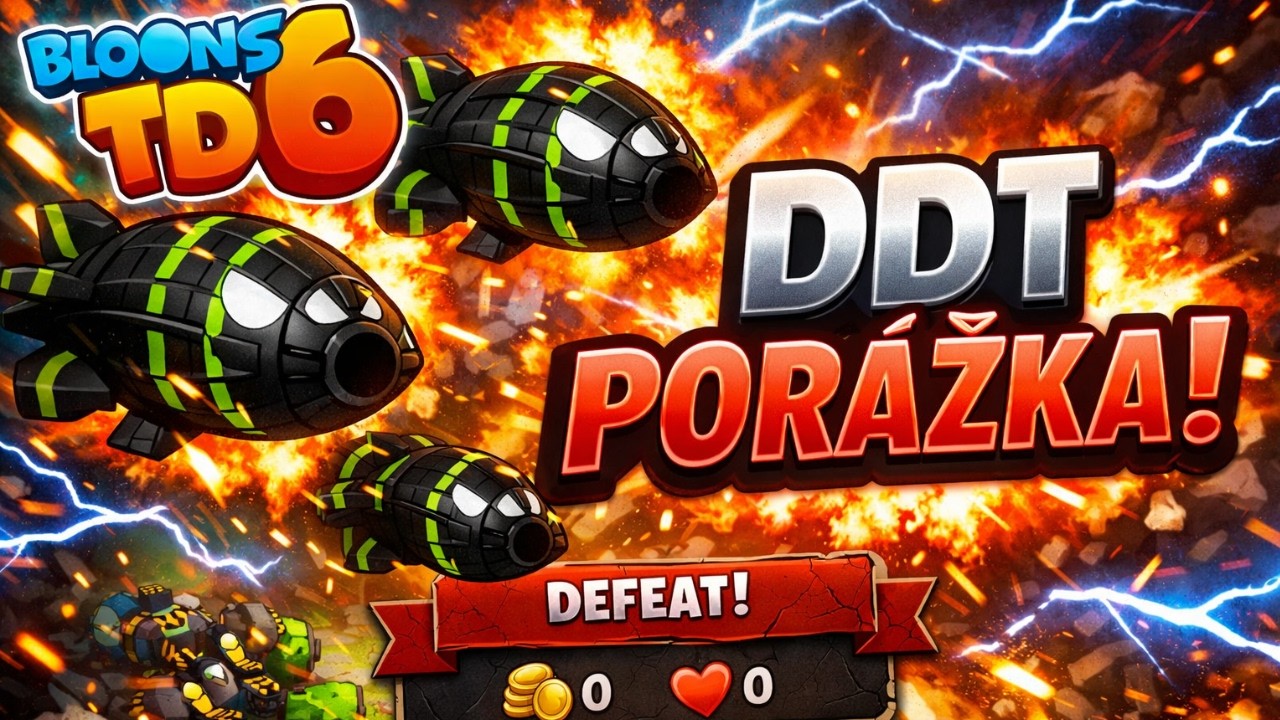 NEDOKÁŽU PORAZIT DDT?!?!?! | Bloons TD6