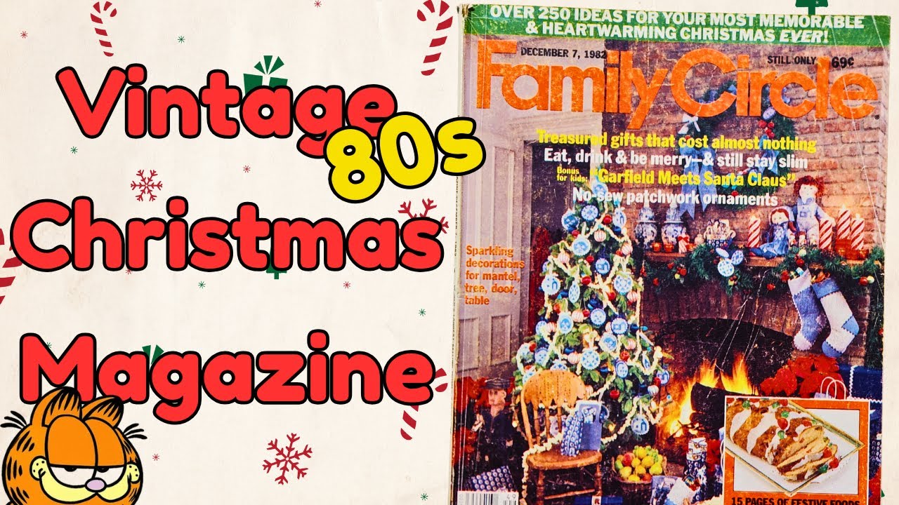 1980s Christmas Nostalgia 🎄 Family Circle 1982 Magazine Flip Through With Garfield Comic