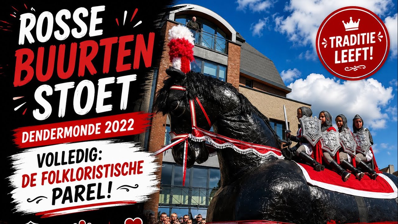 Rosse Buurten Stoet Dendermonde 2022 - volledig: De folkloristische geschiedenis van Dendermonde.