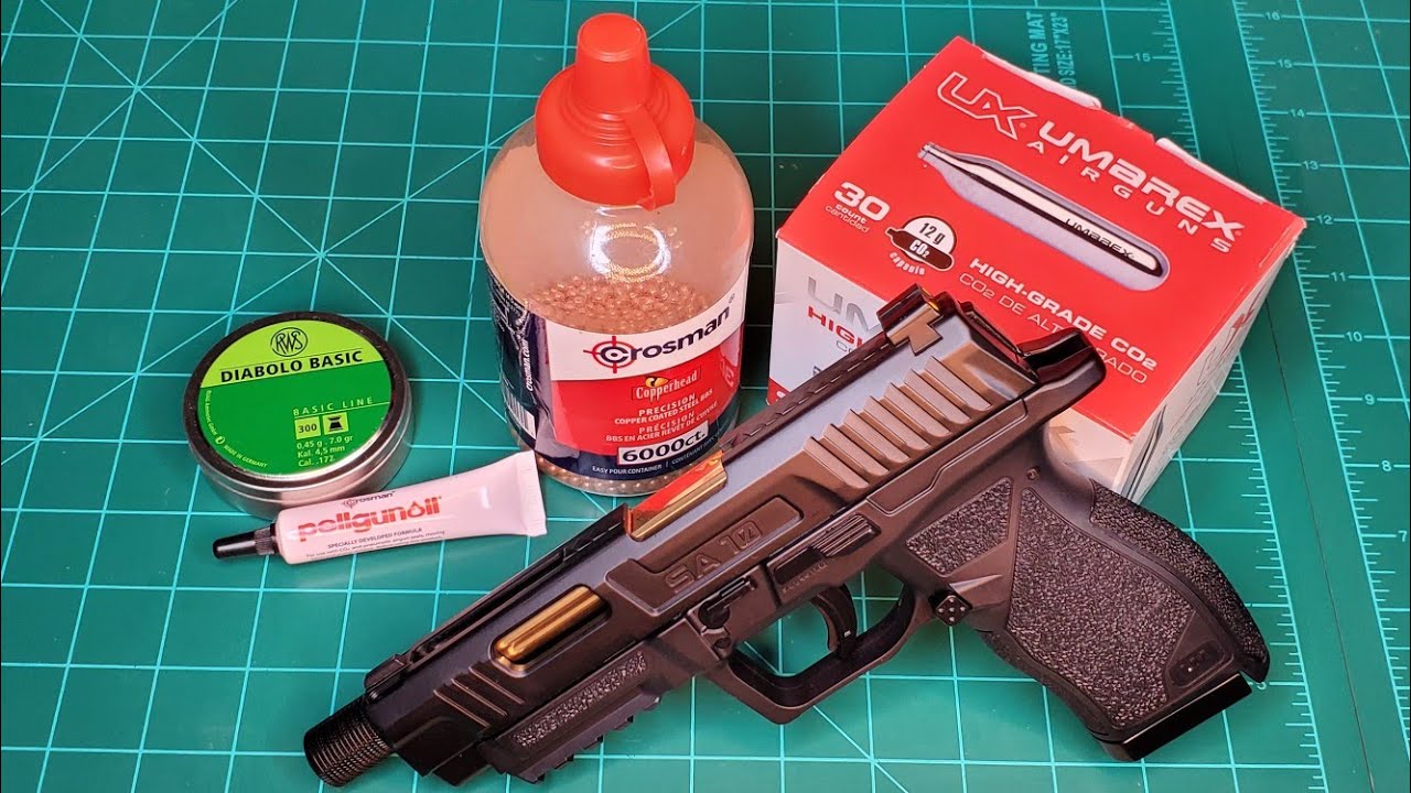 Umarex SA10 CO2 Pellet Pistol First Shots Fired