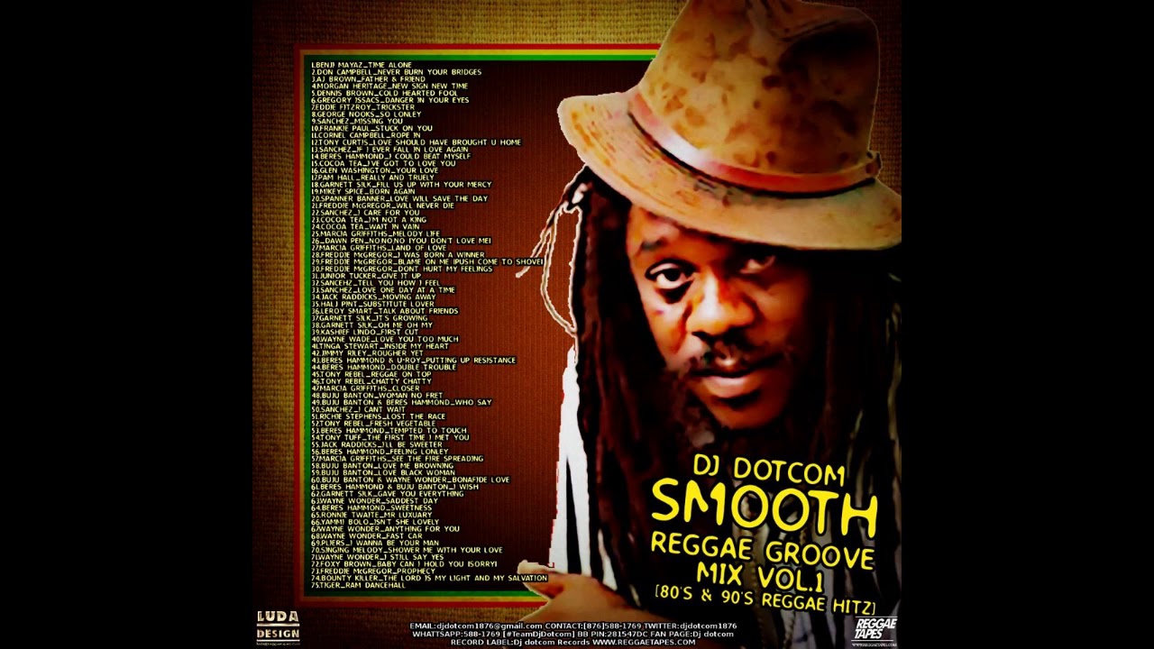 DJ DOTCOM PRESENTS SMOOTH REGGAE GROOVE MIXTAPE (80's & 90's HITZ) (COLLECTORS SERIES)🎤🎹
