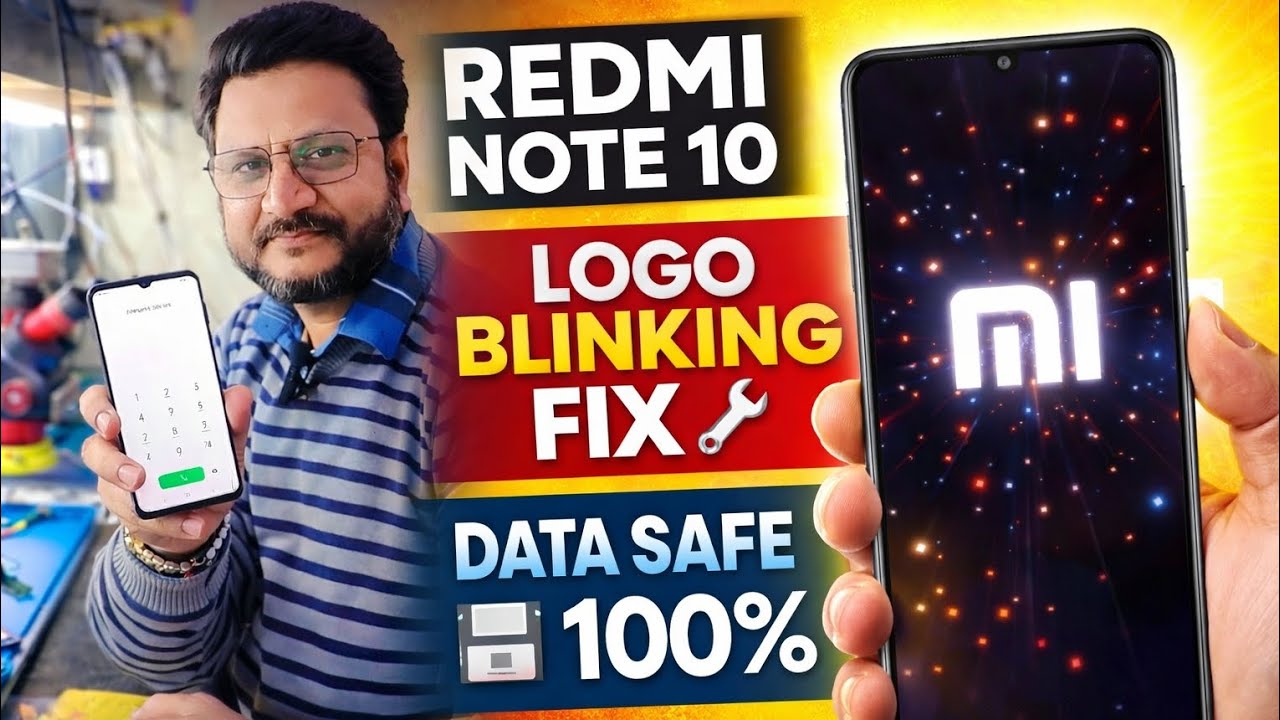 Redmi Note 10 Logo Blinking Problem Solved 🔥 | 100% Data Safe Repair 💾 | No Data Loss 