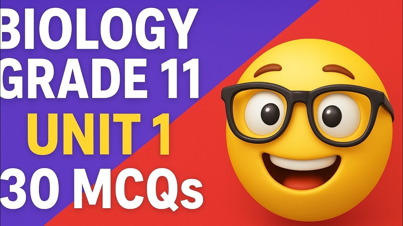 Biology Grade 11 Unit 1 – 30 MCQs on Biology and Technology #biology #grade11 #education #quiz #mcqs